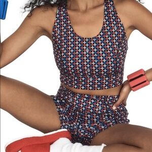 NWT Free People Movement Ashford Print Sports Bra Sz. S